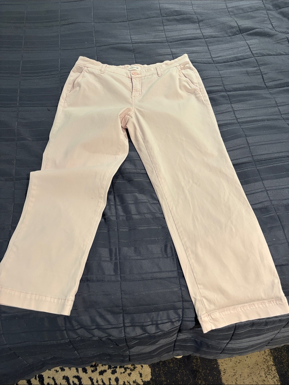 LILA RYAN Pale Pink Straight-Leg Women's Jeans